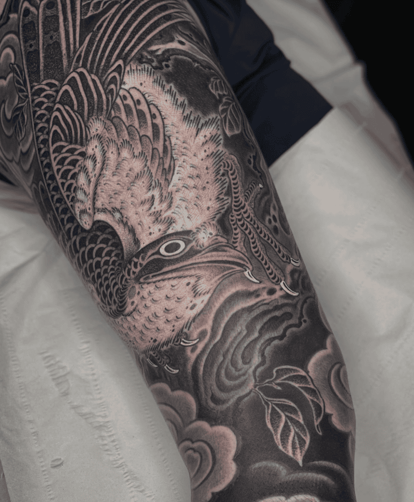 Hawk Irezumi Tattoo