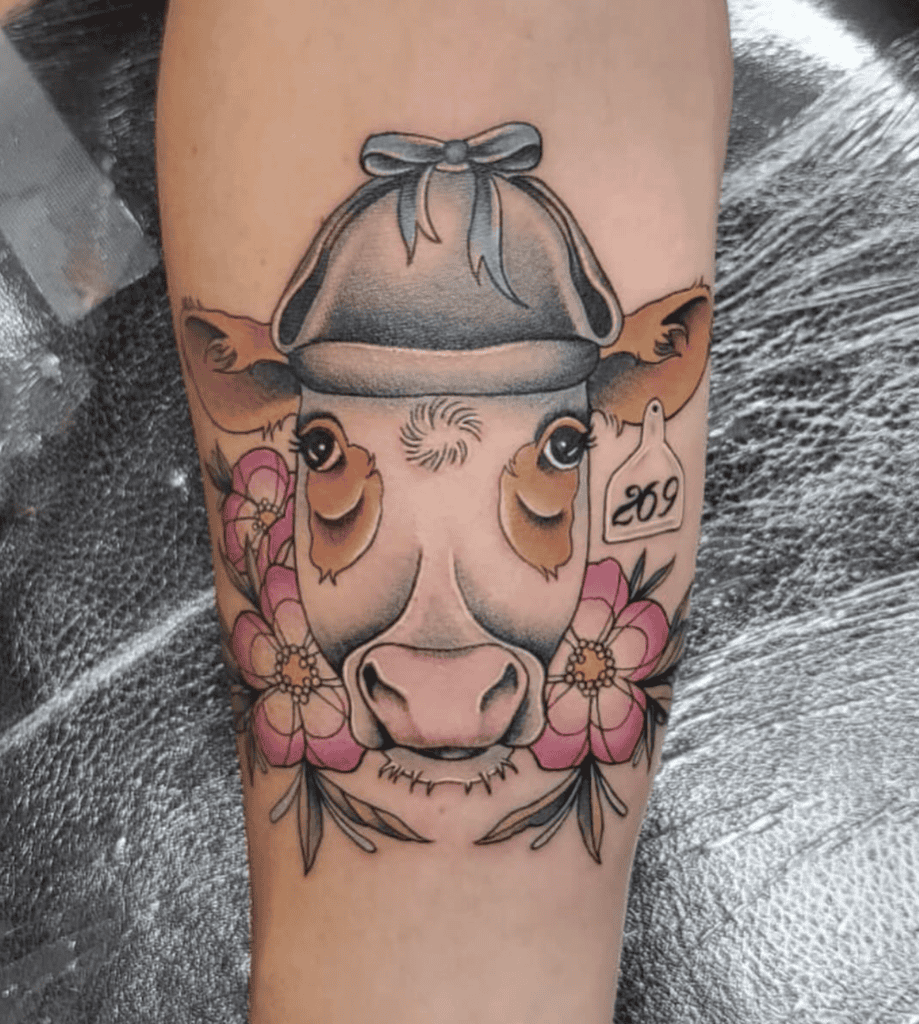 Hereford Cattle Cap Bovine Tattoo