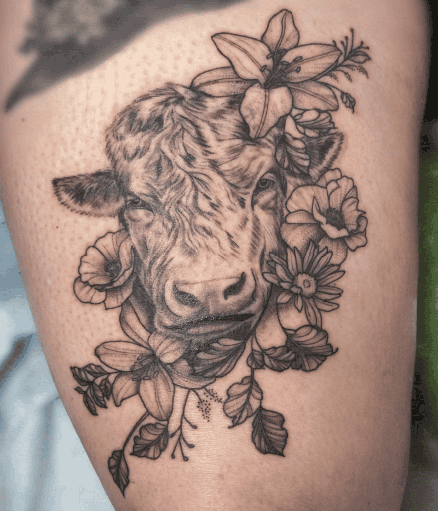 Hereford Cattle Cow Bovine Tattoo