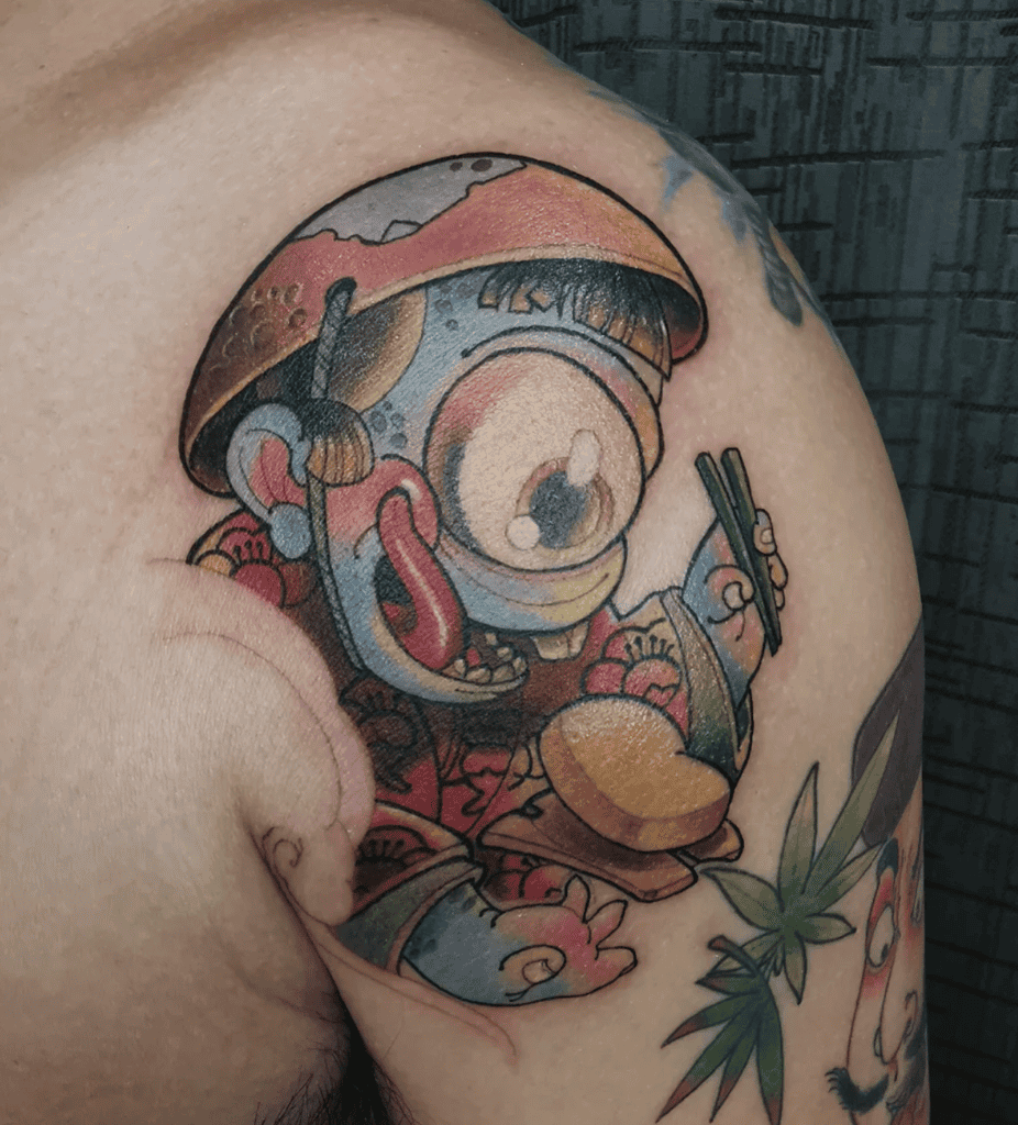 Hitotsume-kozō Eat Japanese Mythology Tattoo