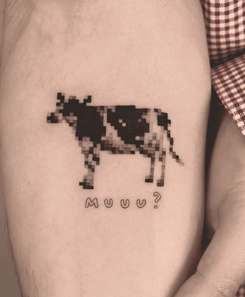 Holstein Friesian Pixel Bovine Tattoo