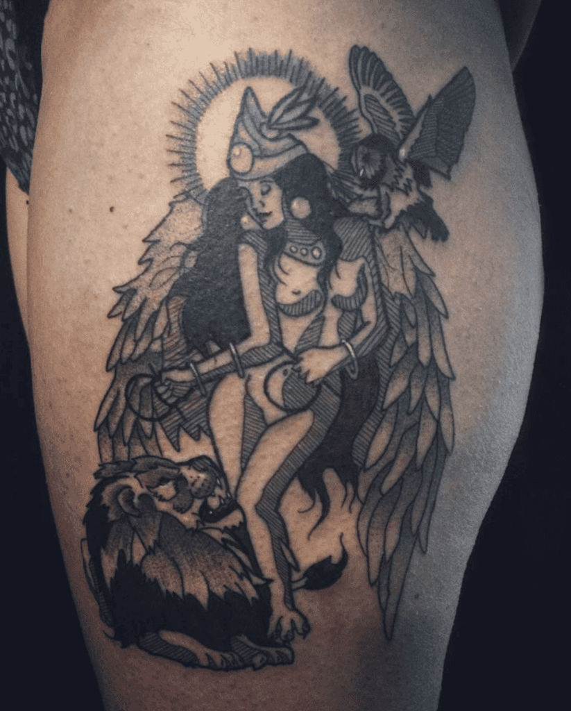 Inanna Deity Mesopotamian Mythology Tattoo