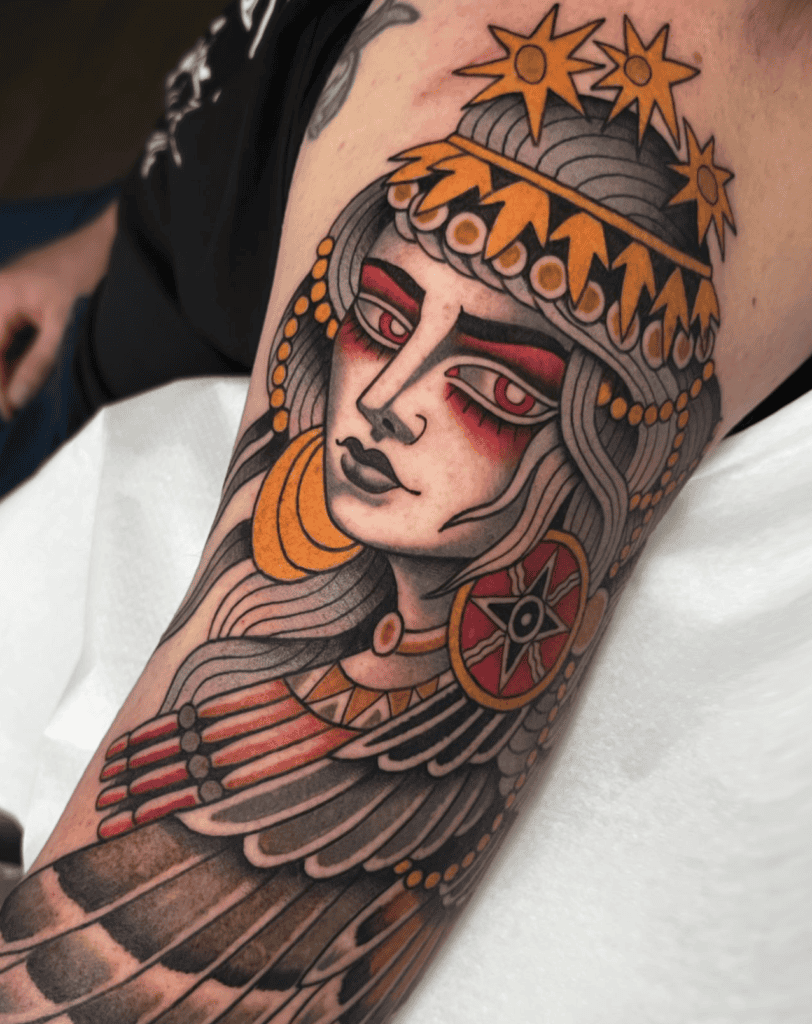 Inanna Mesopotamian Mythology Tattoo