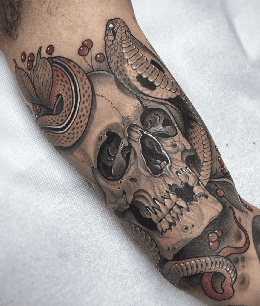 Indian Cobra Snake Tattoo