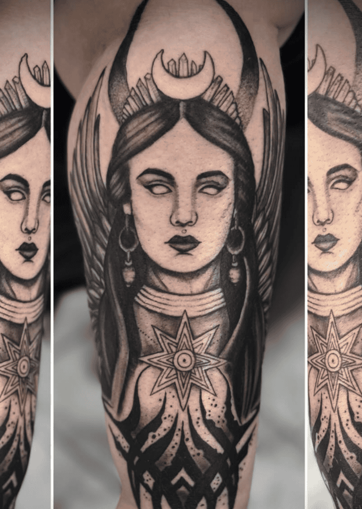 Ishtar Deity Mesopotamian Mythology Tattoo