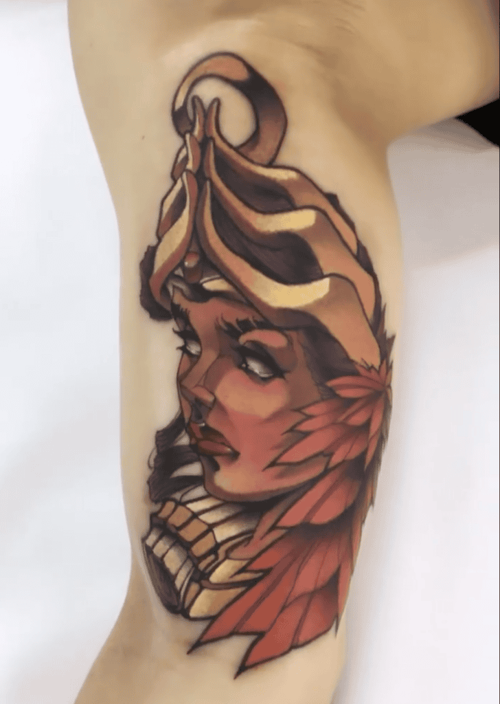 Ishtar Goddess Mesopotamian Mythology Tattoo