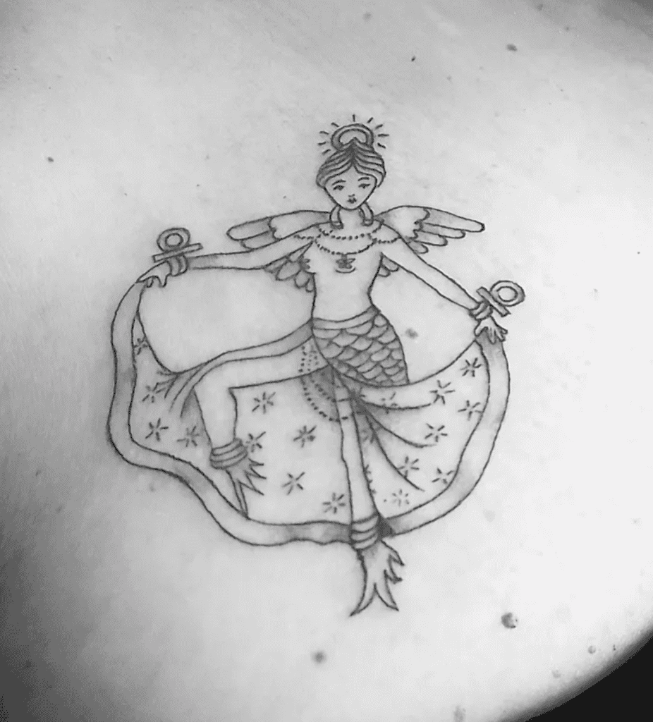 Ishtar Mesopotamian Mythology Tattoo
