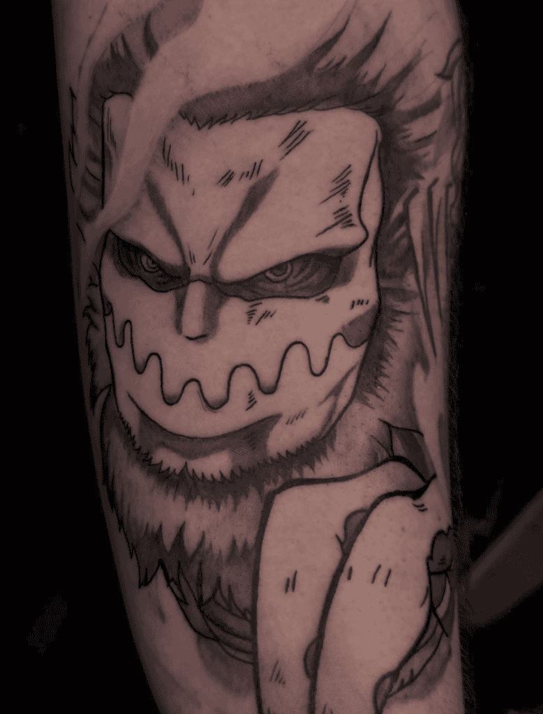 Jaw Titan Face Attack on Titan Tattoo