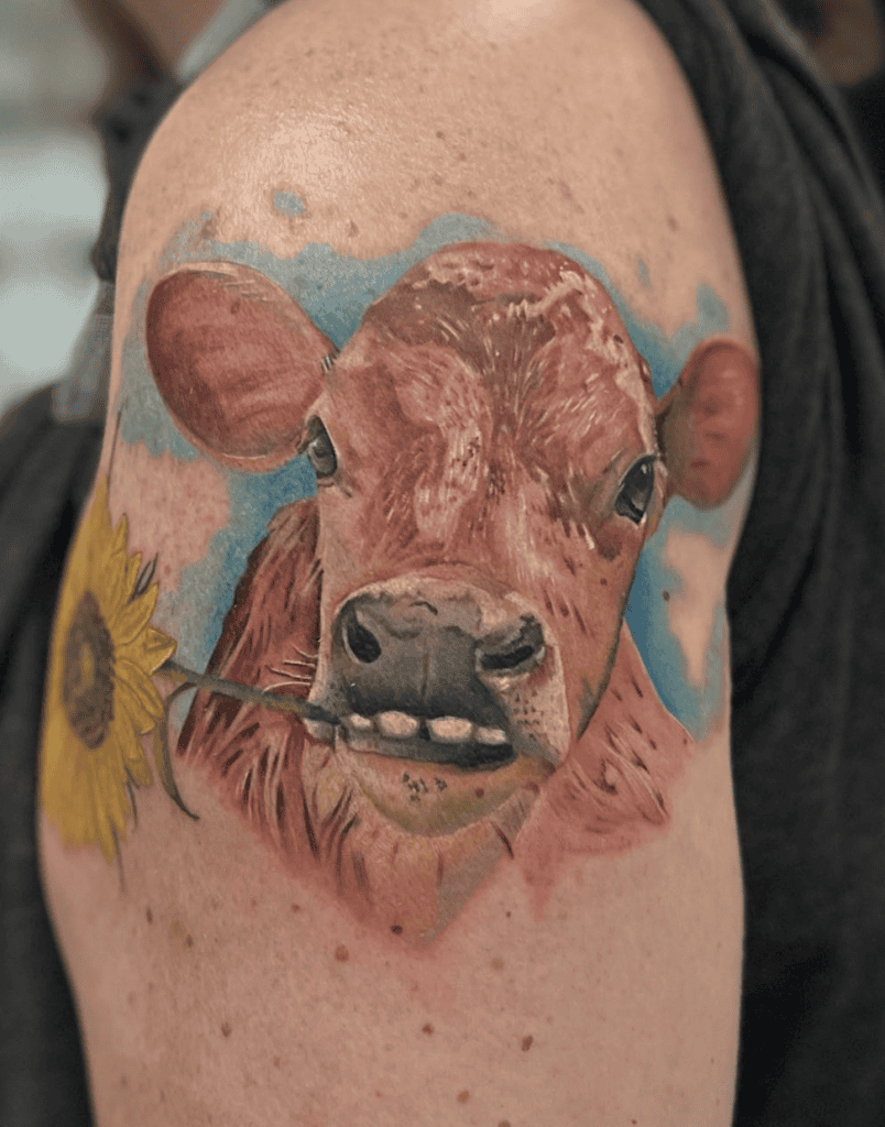Jersey Cattle Bovine Tattoo