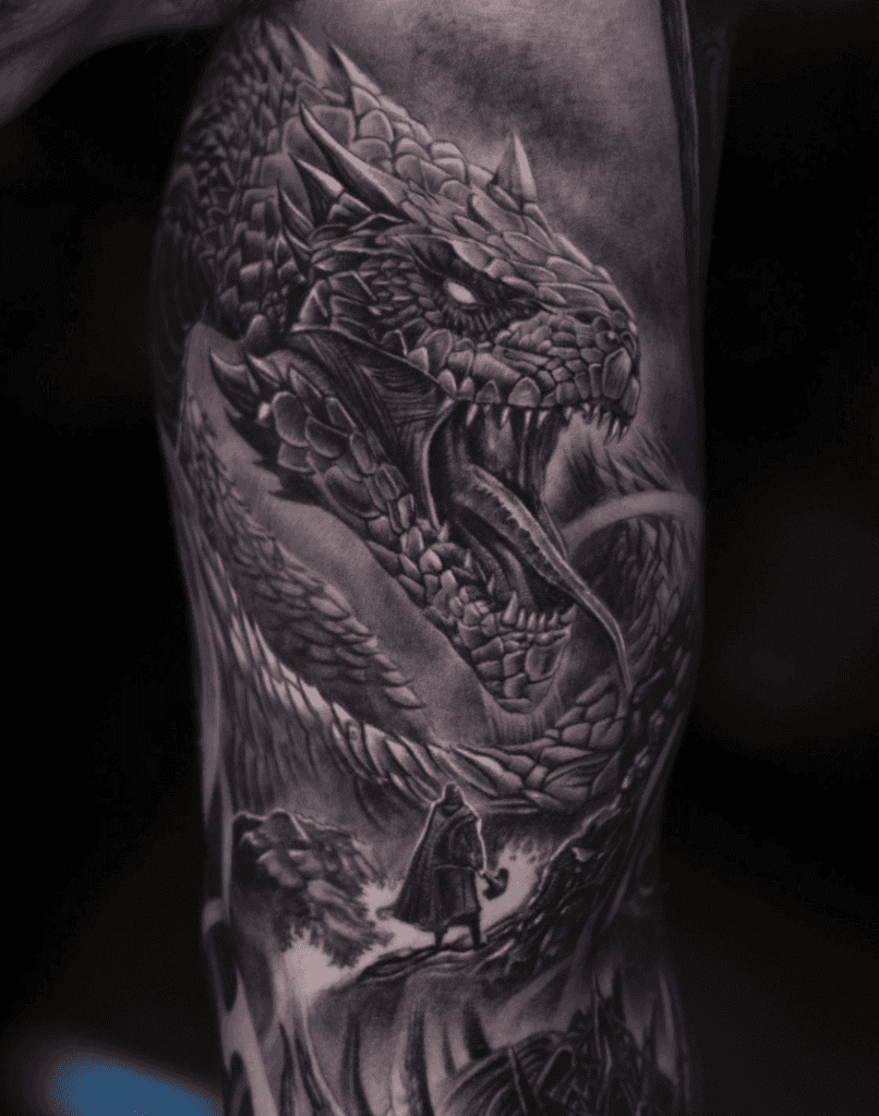 Jörmungandr Thor Snake Tattoo