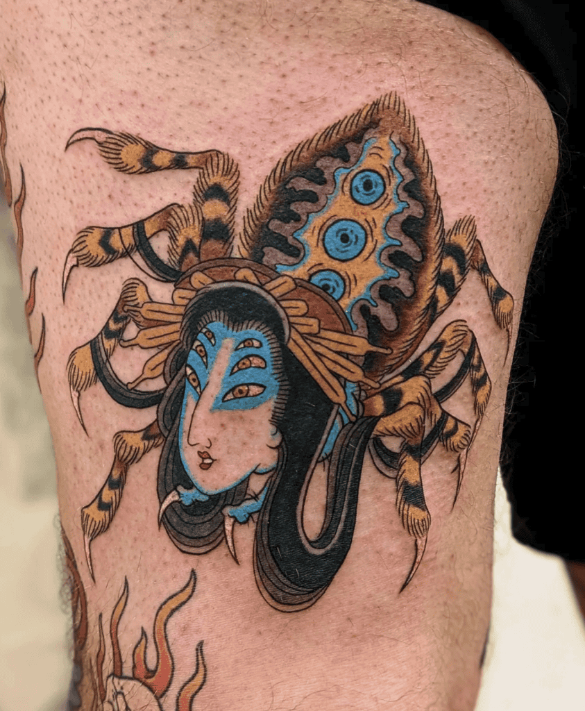 Jorōgumo Japanese Mythology Tattoo