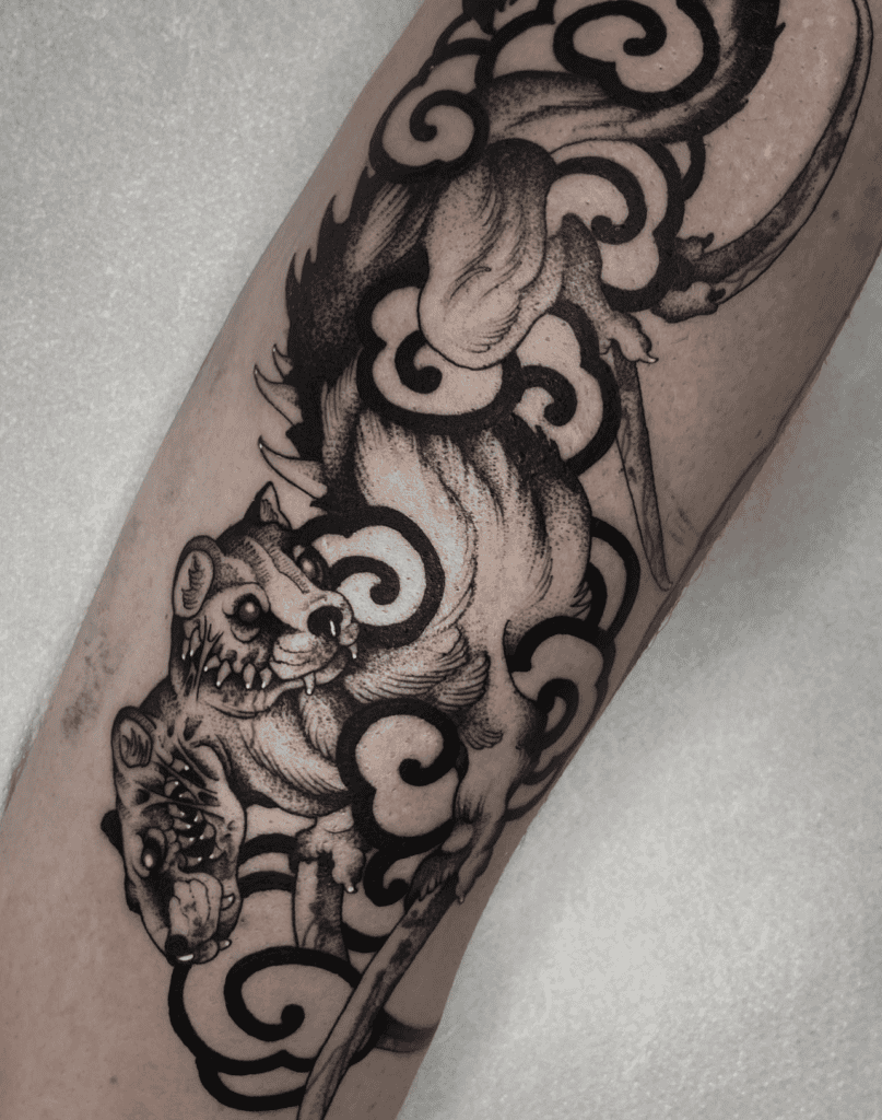 Kamaitachi Fierce Japanese Mythology Tattoo