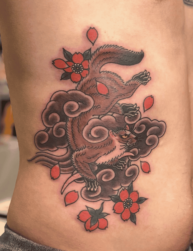 Kamaitachi Japanese Mythology Tattoo