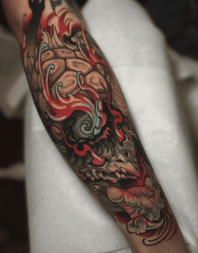 Kappa Fierce Japanese Mythology Tattoo