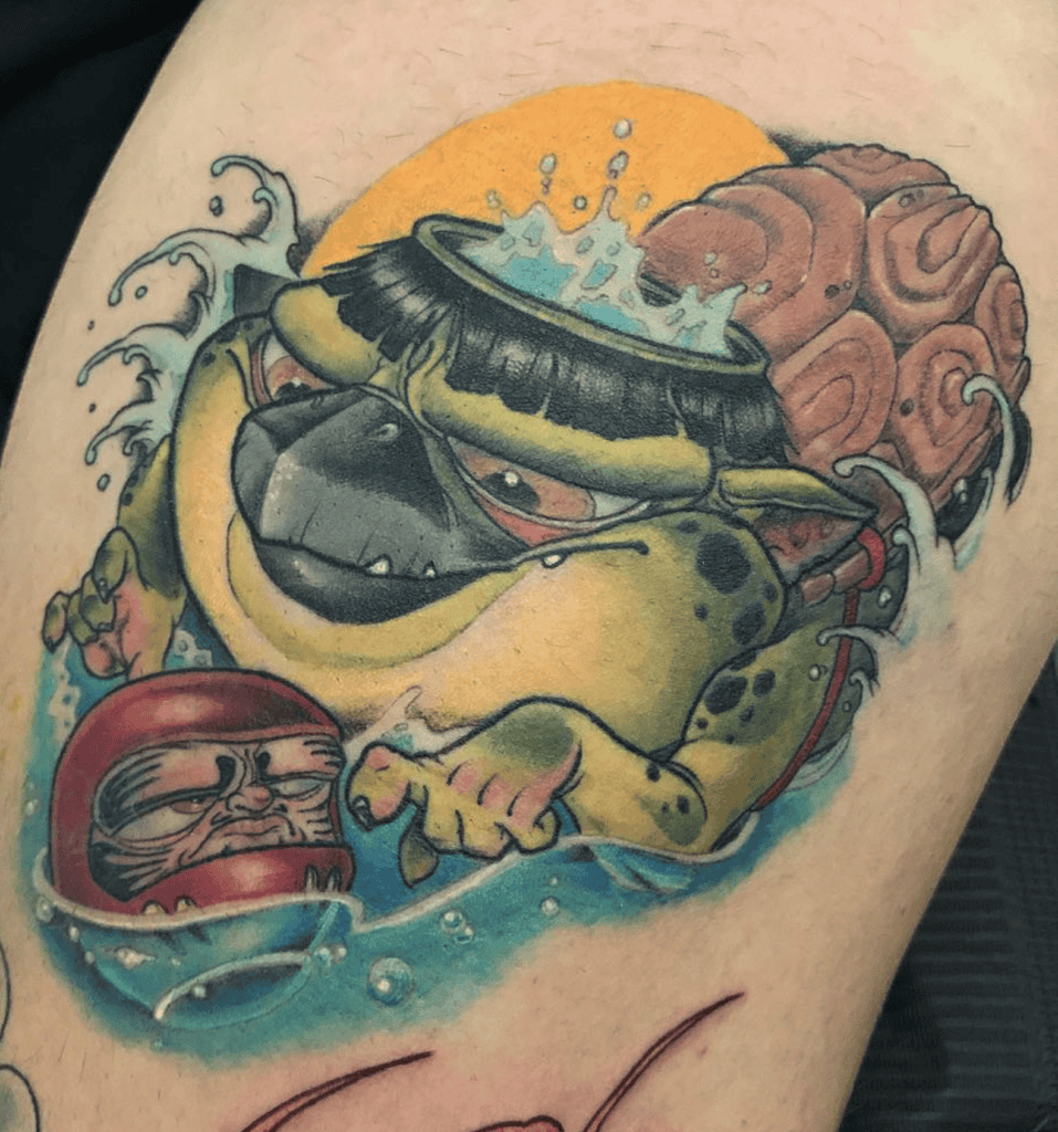 Kappa Water Japanese Mythology Tattoo