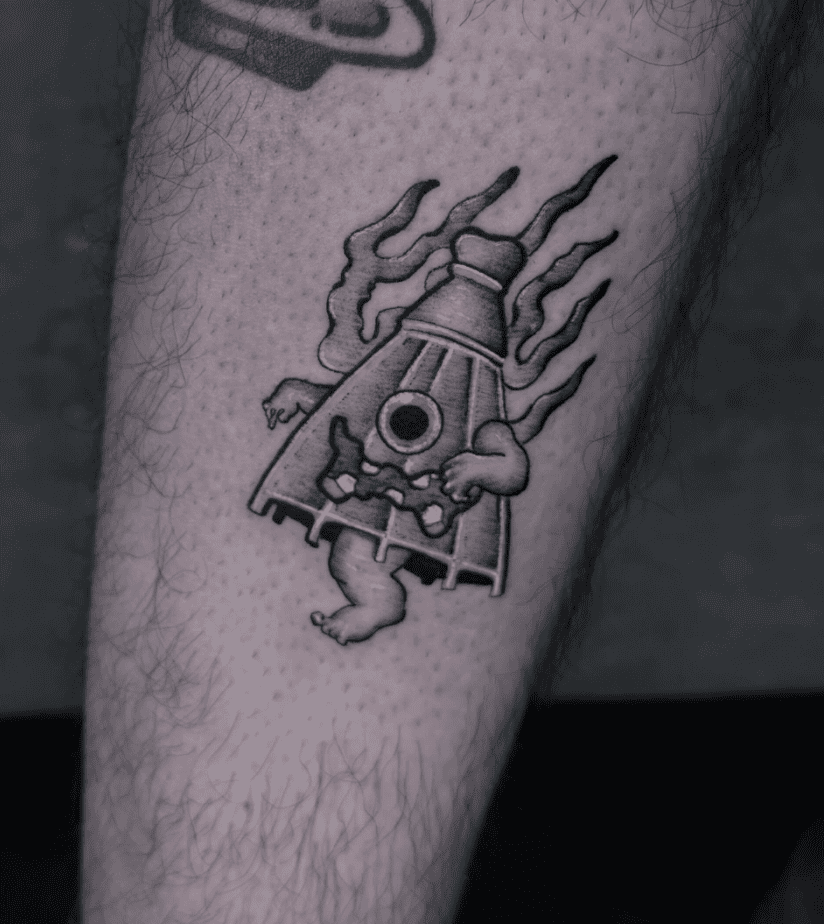 Kasa-obake Cute Japanese Mythology Tattoo