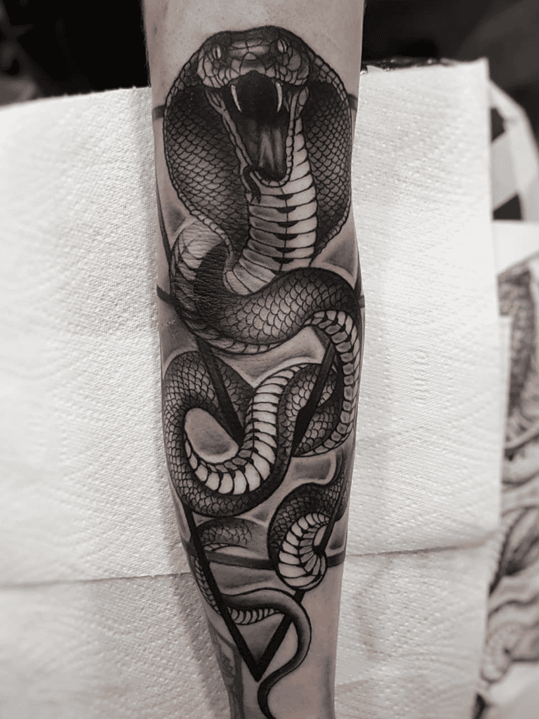 King Cobra Fierce Snake Tattoo