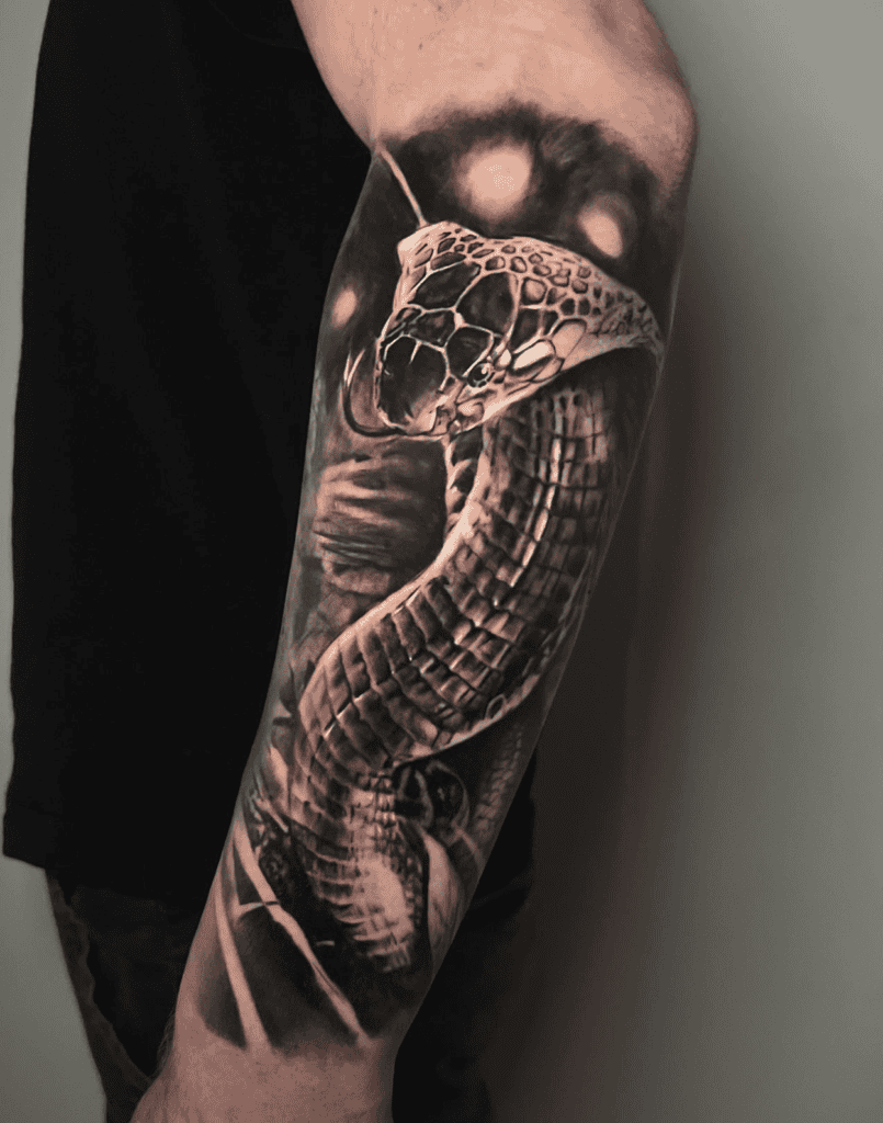 King Cobra Snake Tattoo