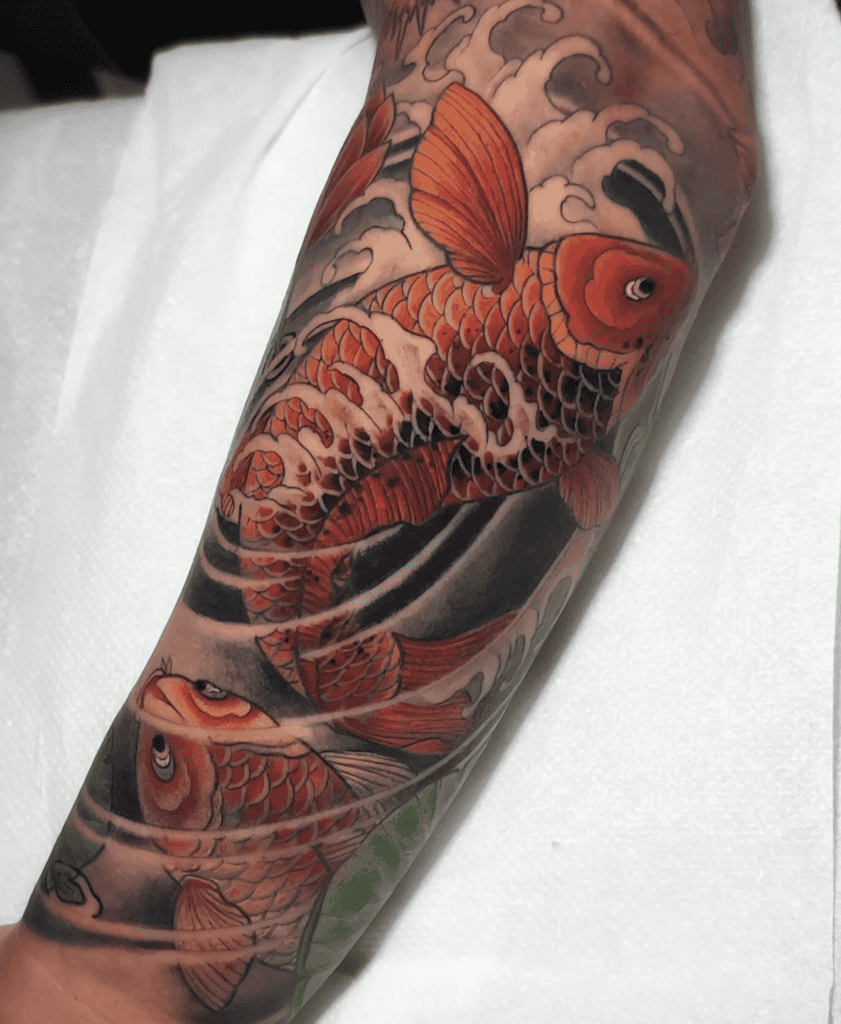Koi Splash Irezumi Tattoo
