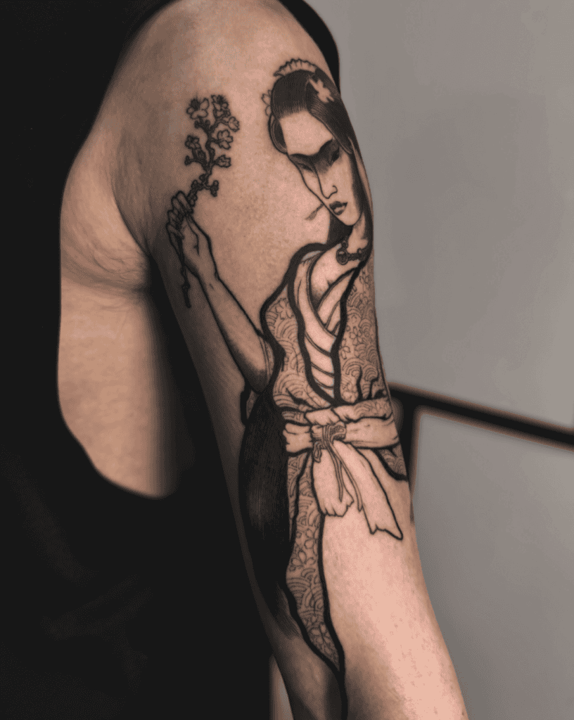 Konohanasakuya-hime Goddess Japanese Mythology Tattoo