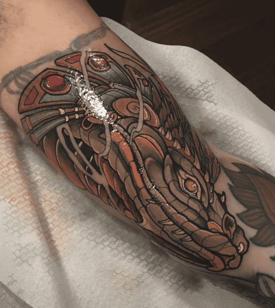 Kukulkan Snake Tattoo