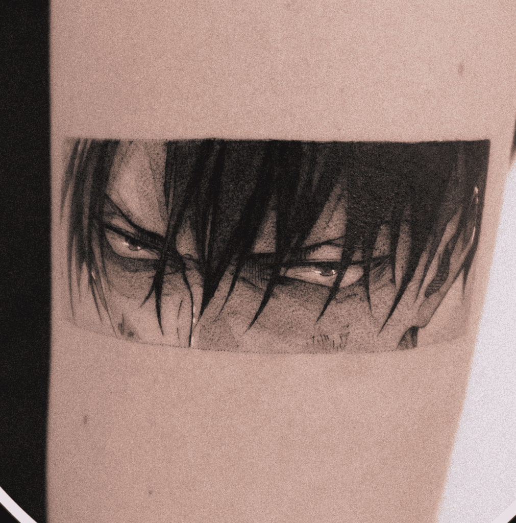 Levi Ackerman Eyes Attack on Titan Tattoo