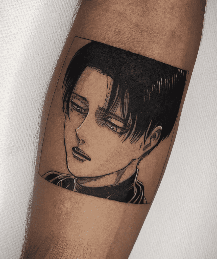 Levi Ackerman Sad Attack on Titan Tattoo