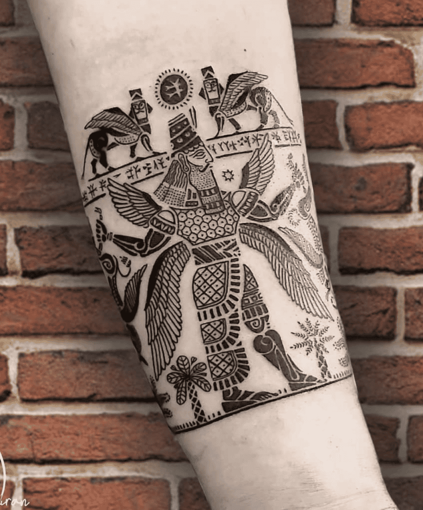 Marduk Deity Mesopotamian Mythology Tattoo