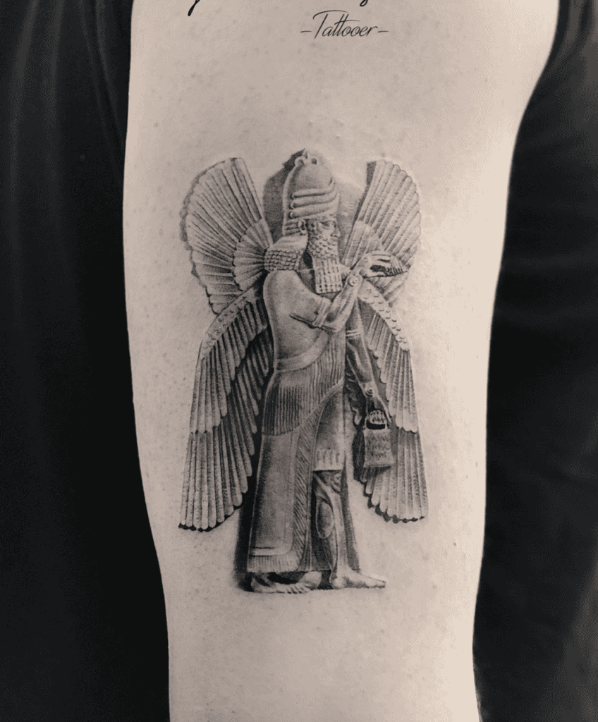 Marduk Statue Mesopotamian Mythology Tattoo