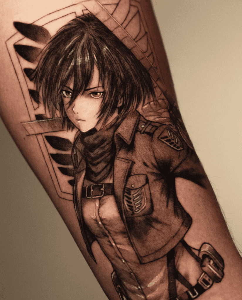 Mikasa Ackerman Attack on Titan Tattoo