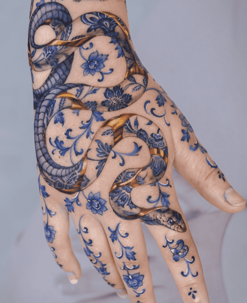 Miscellaneous Porcelain Snake Tattoo
