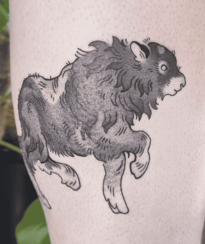 Muskox Calf Bovine Tattoo