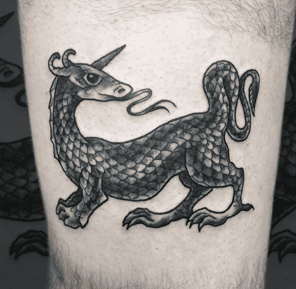 Mušḫuššu Dragon Mesopotamian Mythology Tattoo