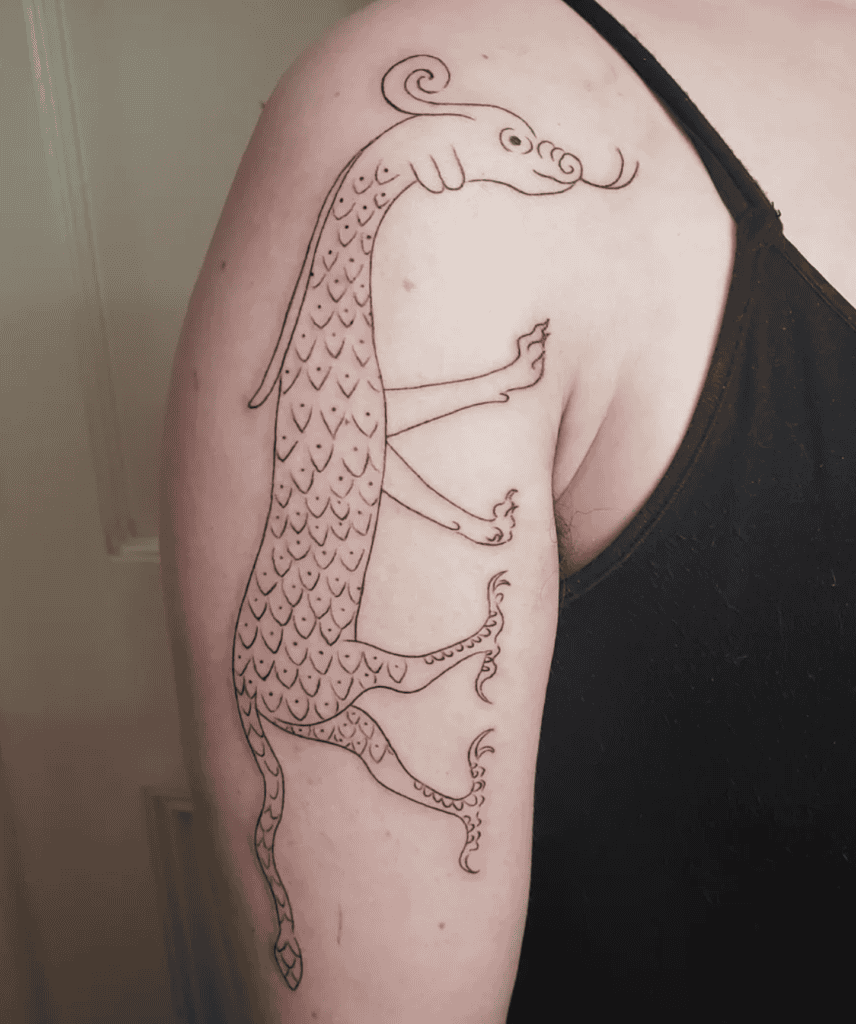 Mušḫuššu Mesopotamian Mythology Tattoo