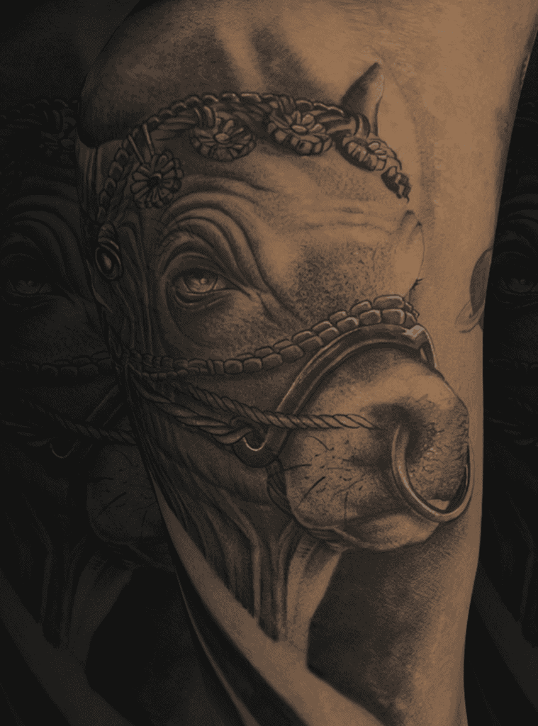 Nandi Bull Bovine Tattoo