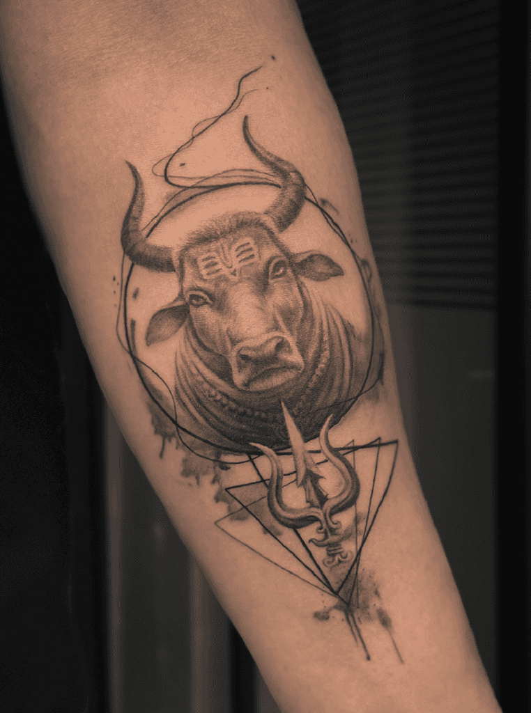 Nandi Deity Bovine Tattoo