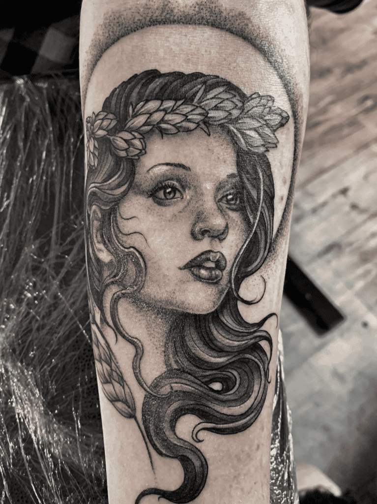 Ninkasi Mesopotamian Mythology Tattoo