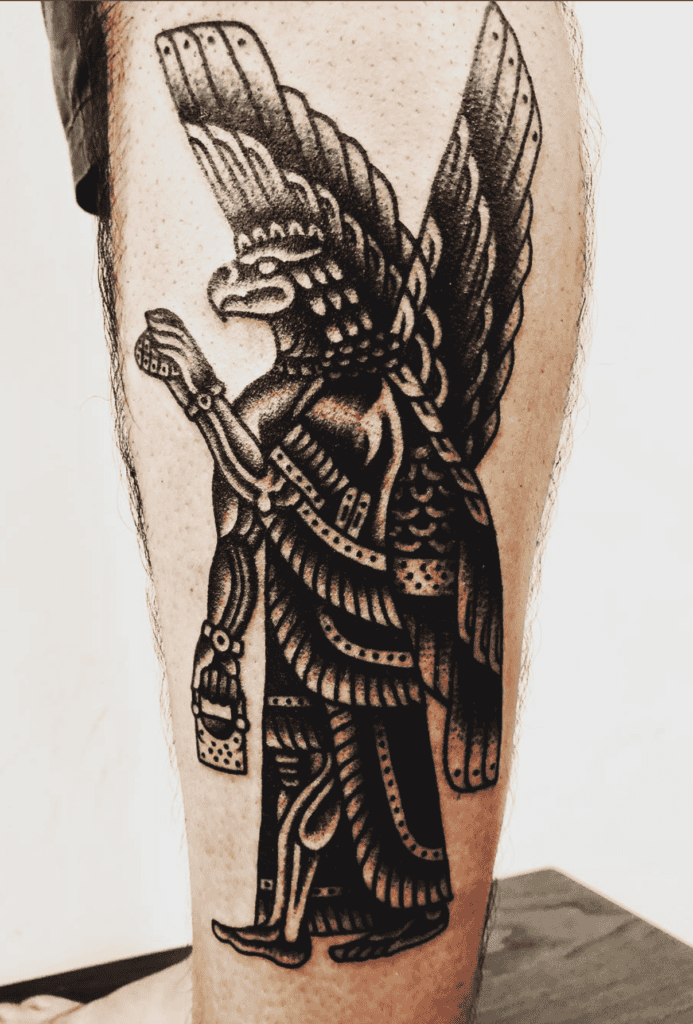 Ninurta God Mesopotamian Mythology Tattoo