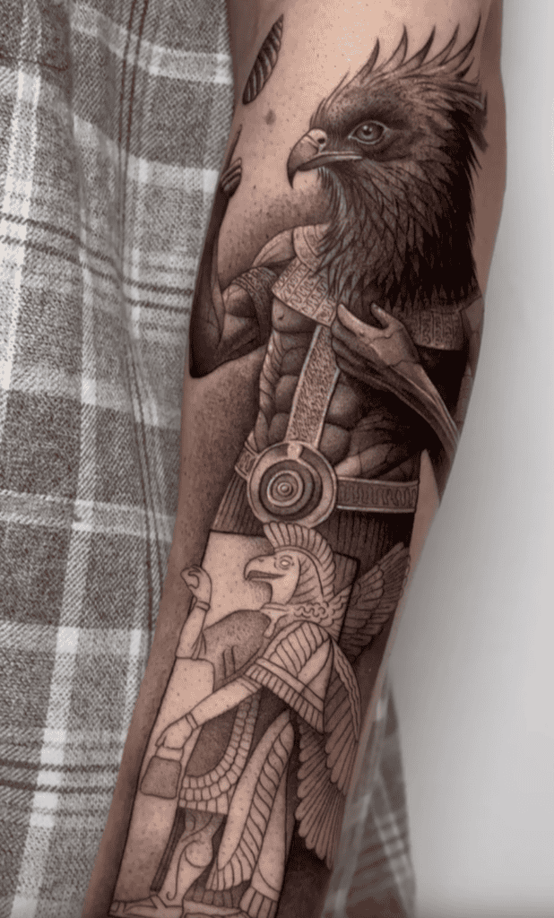 Nisroch Deity Mesopotamian Mythology Tattoo