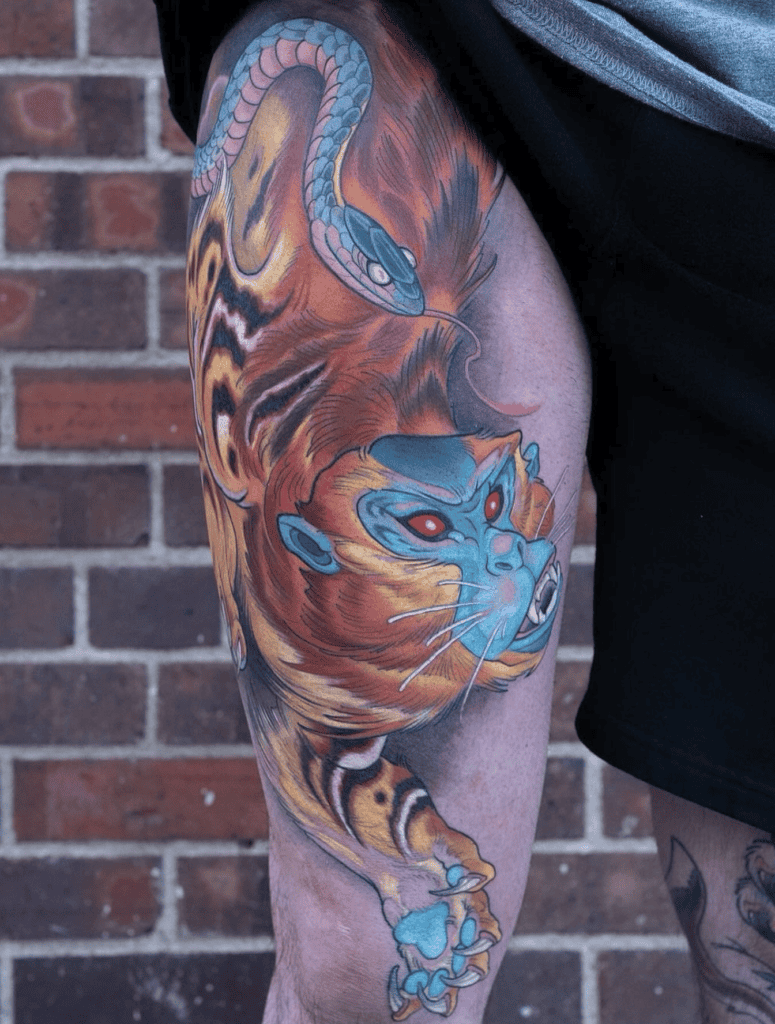 Nue Japanese Mythology Tattoo