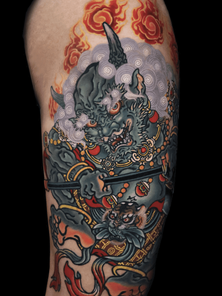 Oni Demon Japanese Mythology Tattoo
