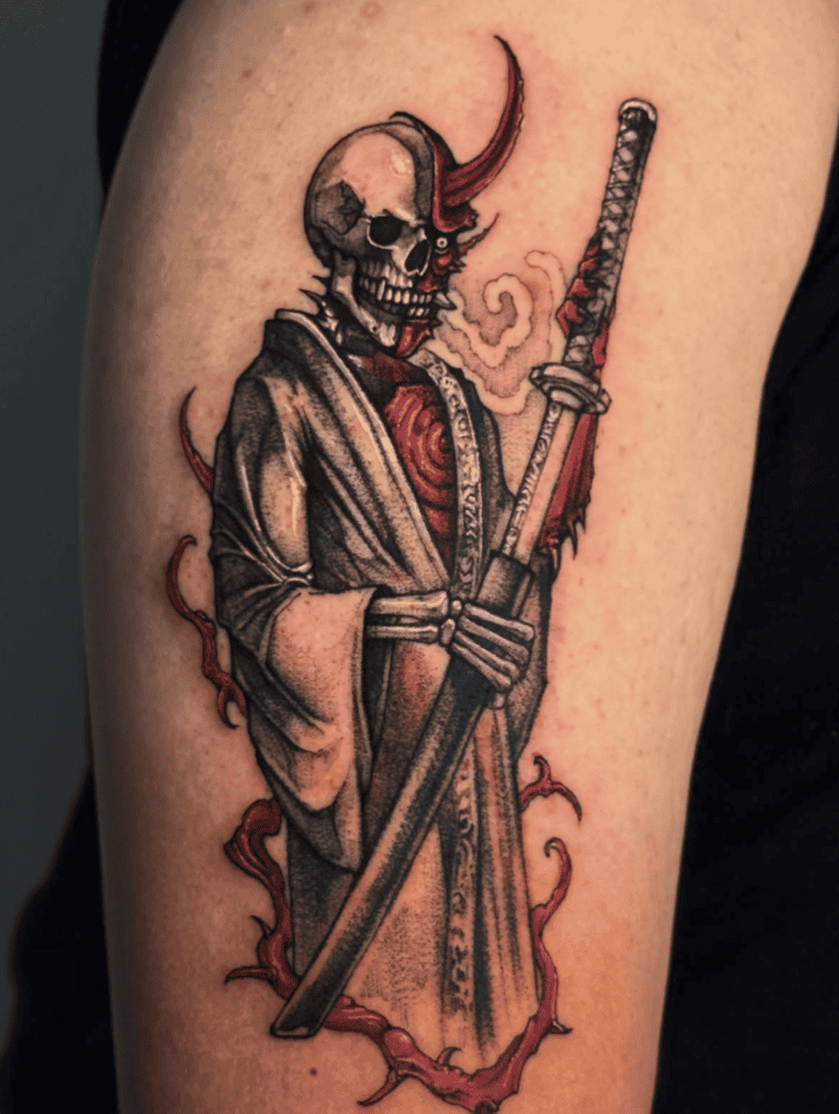 Oni Japanese Mythology Tattoo