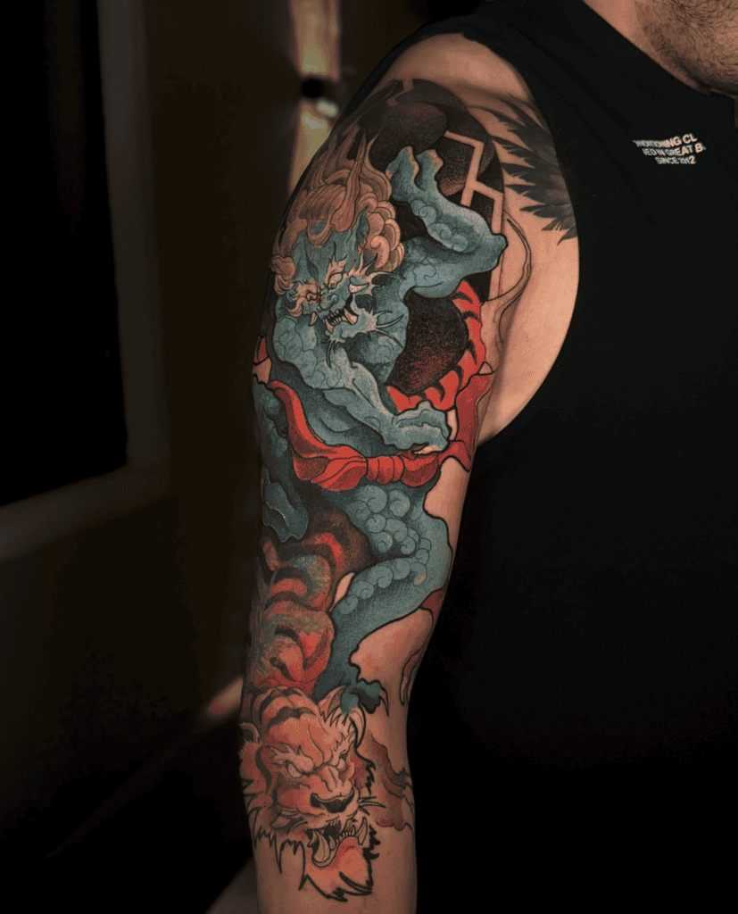 Oni Tiger Irezumi Tattoo