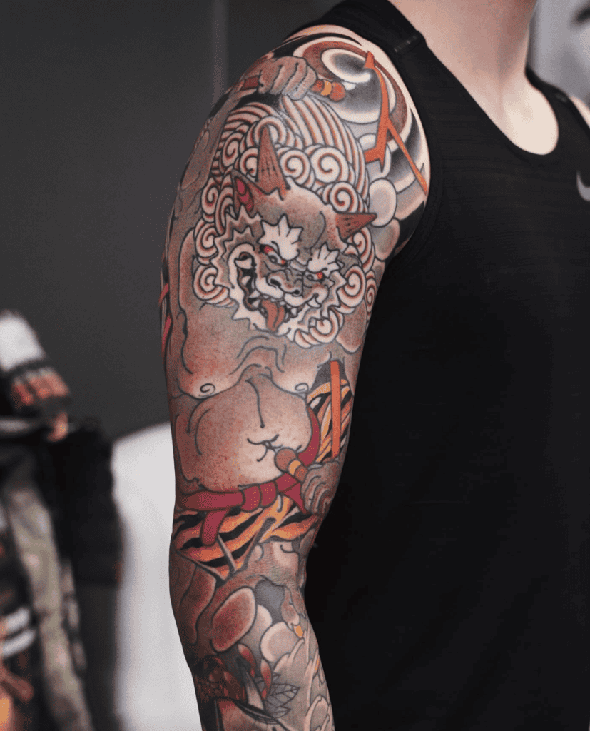 Oni White Irezumi Tattoo
