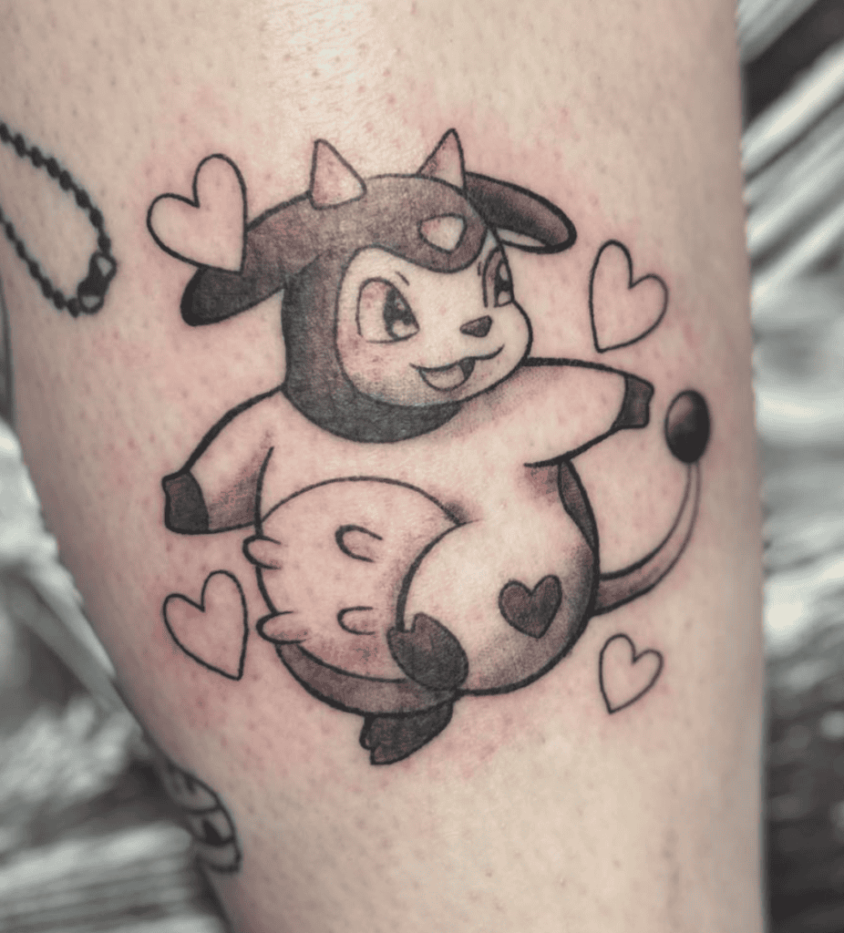 Pokémon Heart Bovine Tattoos