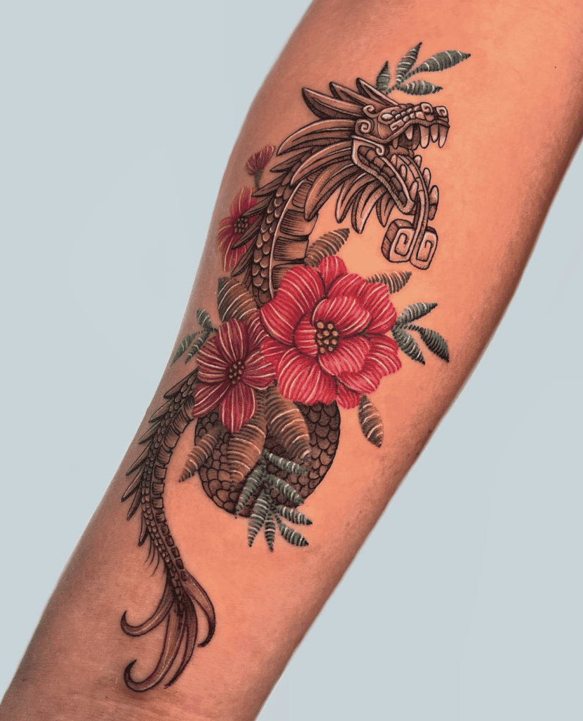 Quetzalcoatl Snake Tattoo