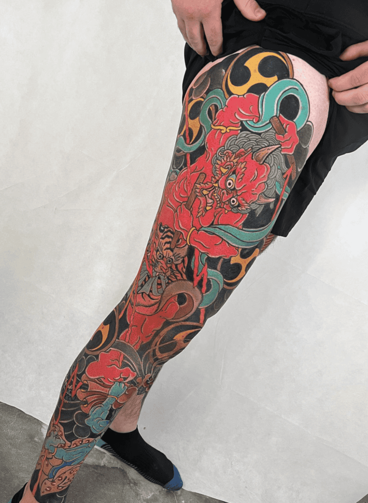 Raijin Lightning Irezumi Tattoo