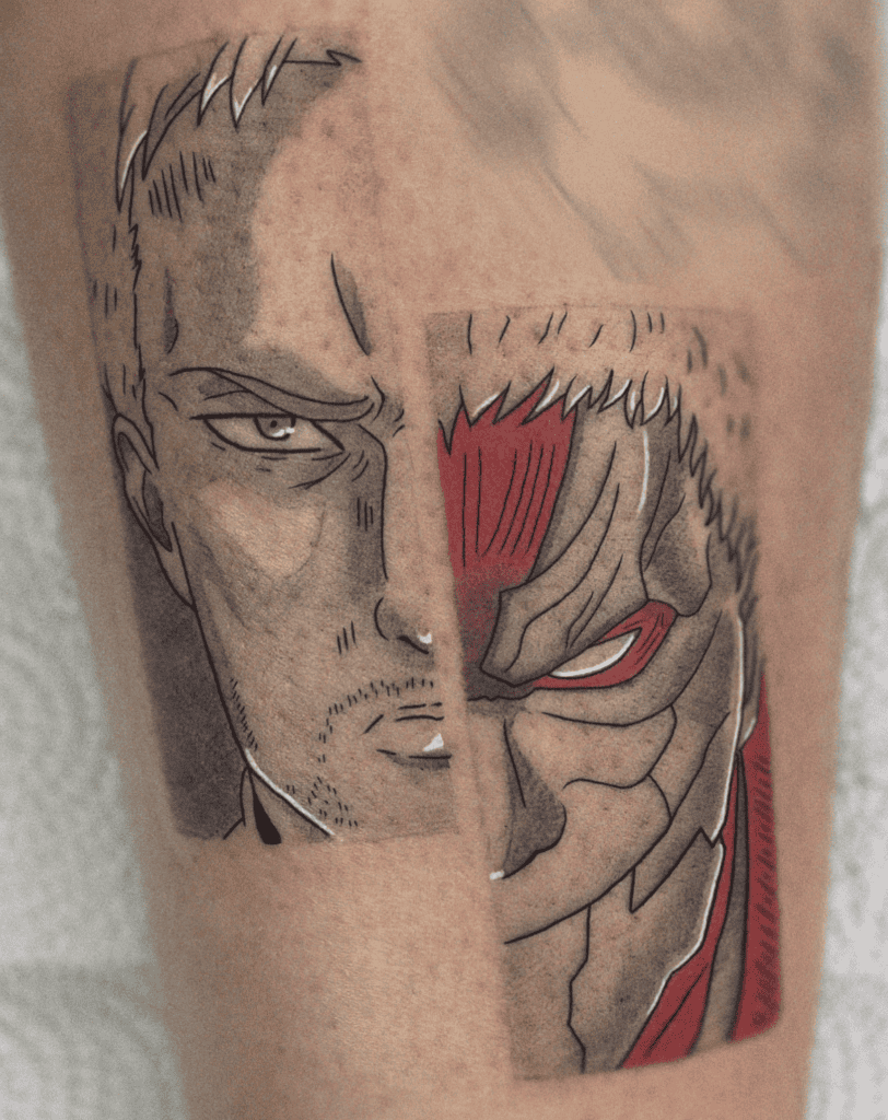 Reiner Braun Titan Attack on Titan Tattoo
