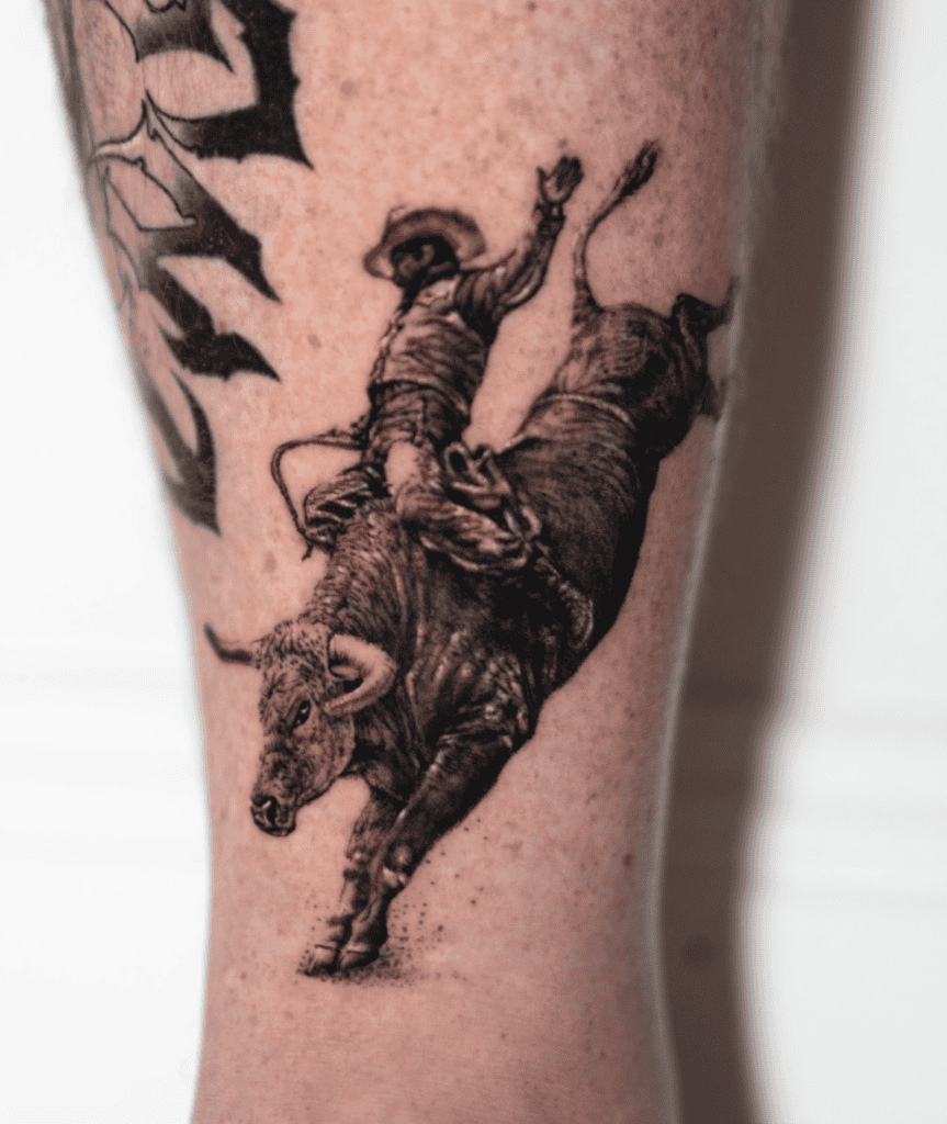 Rodeo Bovine Tattoo
