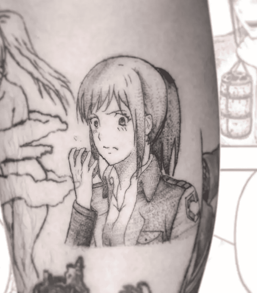 Sasha Blouse Potatoe Attack on Titan Tattoo